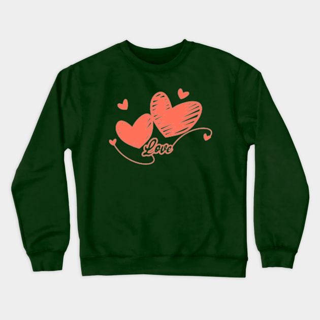 Love Positive Vibes Crewneck Sweatshirt by PatBelDesign